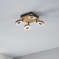 Eglo - Spot LED 4xLED/4,2W/230V noir/marron