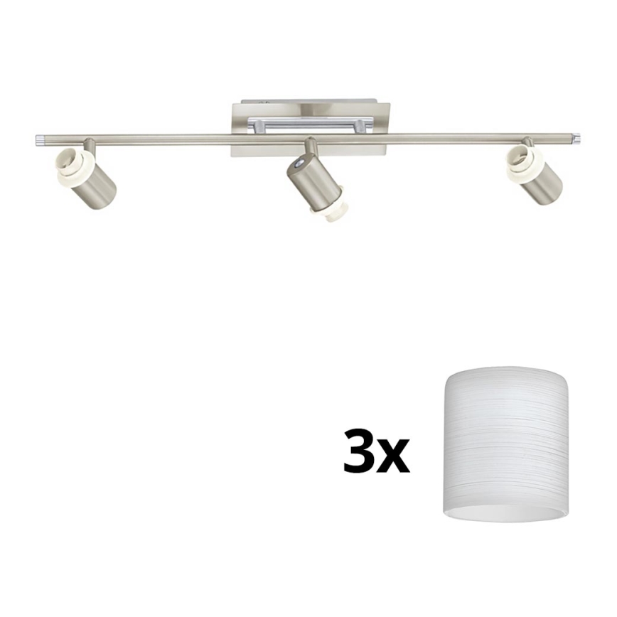 Eglo - Spot LED MY CHOICE 3xE14/40W/230V chrome mat/blanc