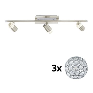 Eglo - Spot LED MY CHOICE 3xE14/40W/230V chrome mat