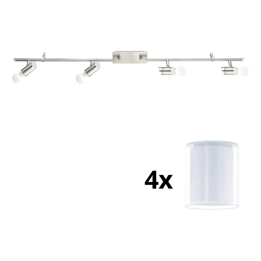 Eglo - Spot LED MY CHOICE 4xE14/4W/230V chrome mat/blanc