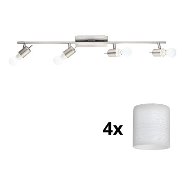 Eglo - Spot LED MY CHOICE 4xE14/4W/230V chrome mat/blanc