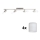 Eglo - Spot LED MY CHOICE 4xE14/4W/230V chrome mat/blanc