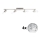 Eglo - Spot LED MY CHOICE 4xE14/4W/230V chrome mat/blanc/noir