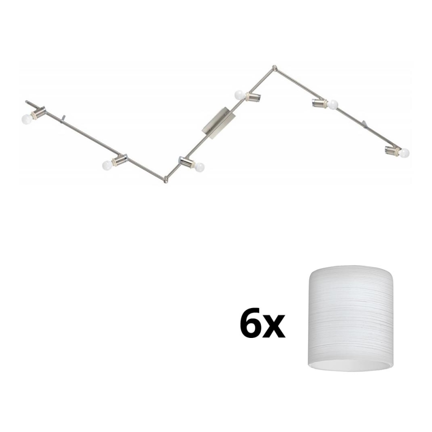 Eglo - Spot LED MY CHOICE 6xE14/4W/230V chrome mat/blanc