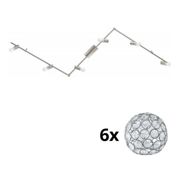 Eglo - Spot LED MY CHOICE 6xE14/4W/230V chrome mat