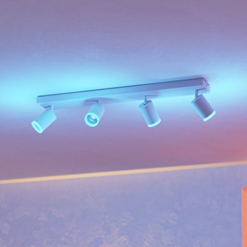 Eglo - Spot LED RGBW dimmable 4xLED/3,7W/230V 2700-6500K blanc