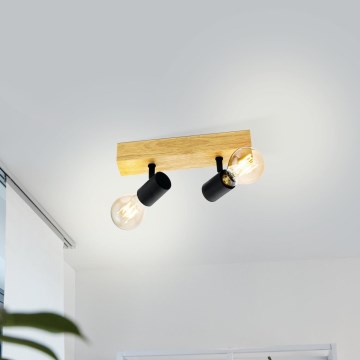 Eglo - Spot TOWNSHEND 2xE27/60W/230V - FSC gecertificeerd