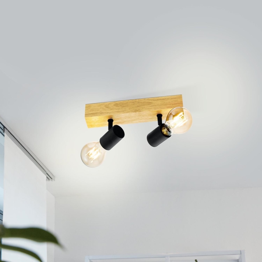 Eglo - Spot TOWNSHEND 2xE27/60W/230V - FSC gecertificeerd