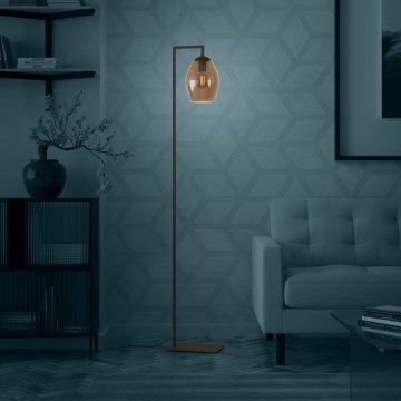 Eglo - Staande Lamp 1xE27/40W/230V bruin