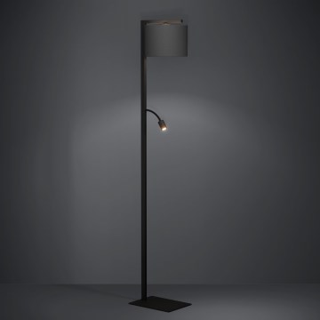 Eglo - Staande LED Lamp 1xE27/40W/230V + LED/3,8W 3000K zwart