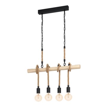 Eglo - Suspension avec chaîne 4xE27/40W/230V