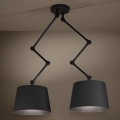 Eglo - Suspension-barre 2xE27/40W/230V noir