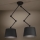 Eglo - Suspension-barre 2xE27/40W/230V noir