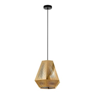 Eglo - Suspension fil 1xE27/28W/230V diam. 3cm dorée