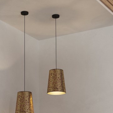 Eglo - Suspension filaire 1xE27/25W/230V doré/rose