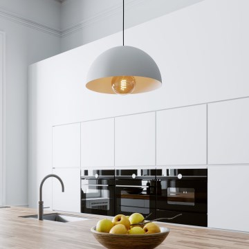 Eglo - Suspension filaire 1xE27/40W/230V d. 38 cm blanc