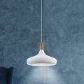 Eglo - Suspension filaire 1xE27/40W/230V d. 40 cm blanc - FSC certifié