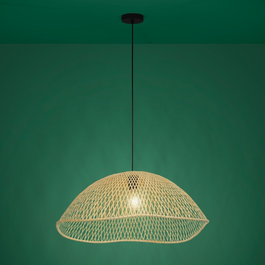 Eglo - Suspension filaire 1xE27/40W/230V d. 72 cm bambou