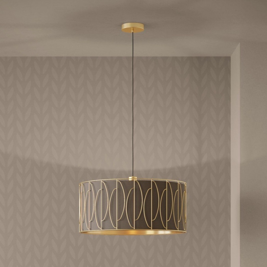 Eglo - Suspension filaire 1xE27/40W/230V doré/marron