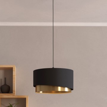 Eglo - Suspension filaire 1xE27/40W/230V noir/doré