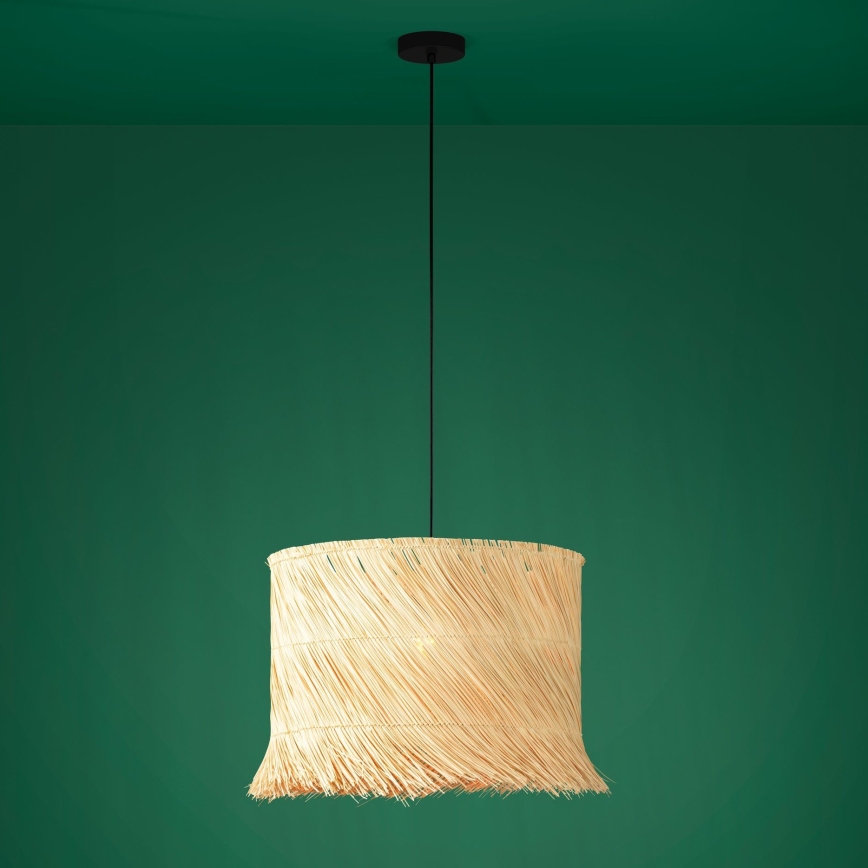 Eglo - Suspension filaire 1xE27/40W/230V rotin