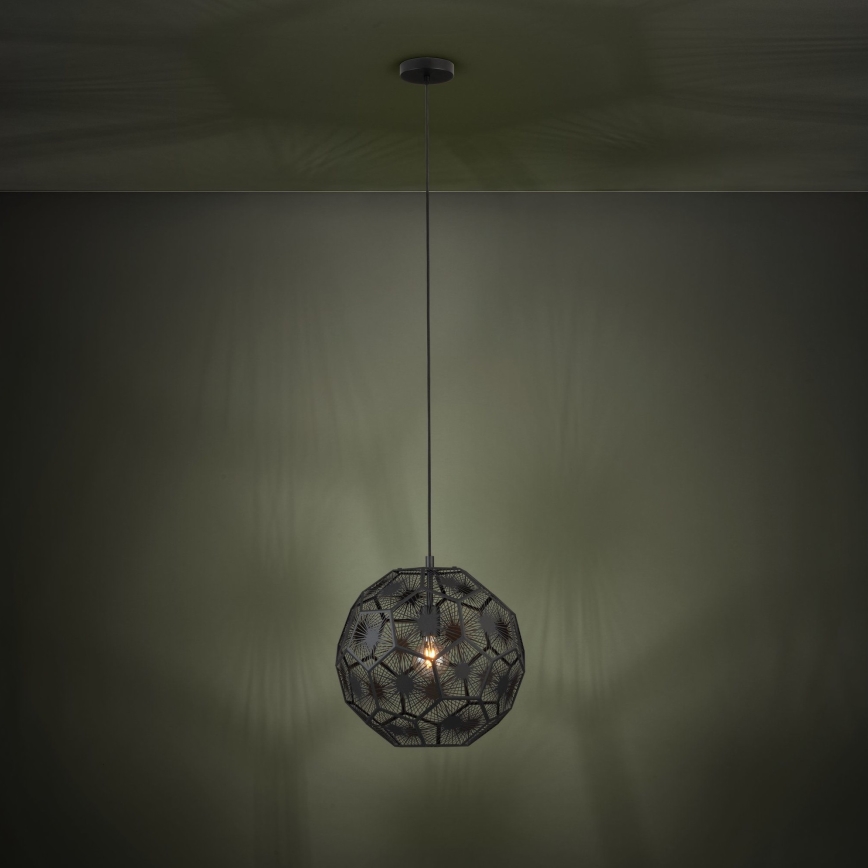 Eglo - Suspension filaire 1xE27/60W/230V d. 41 cm noir