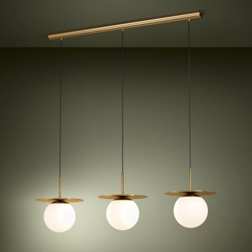 Eglo - Suspension filaire 3xE27/40W/230V doré