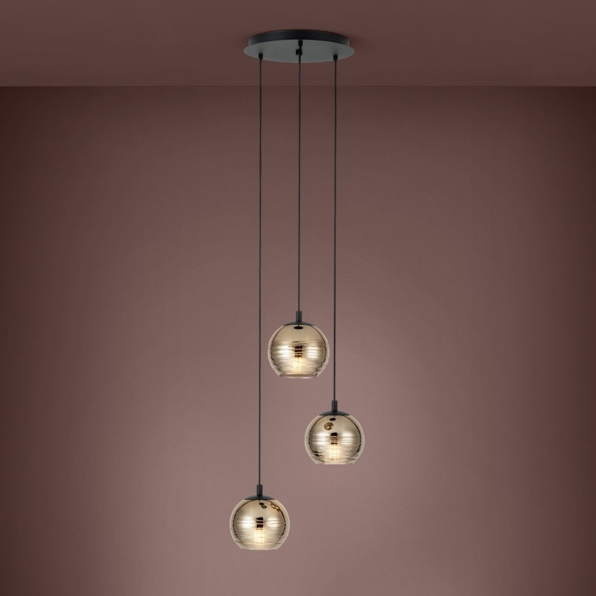 Eglo - Suspension filaire 3xE27/40W/230V