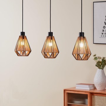 Eglo - Suspension filaire 3xE27/40W/230V