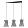 Eglo - Suspension filaire 3xE27/40W/230V noire