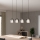 Eglo - Suspension filaire 4xE27/28W/230V gris