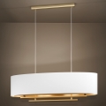 Eglo - Suspension filaire 4xE27/40W/230V blanc/doré