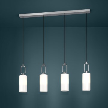 Eglo - Suspension filaire 4xE27/40W/230V chrome brillant