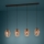 Eglo - Suspension filaire 4xE27/40W/230V marron