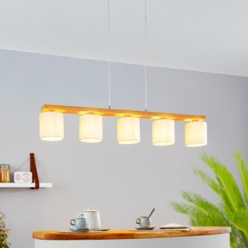Eglo - Suspension filaire 5xE27/28W/230V