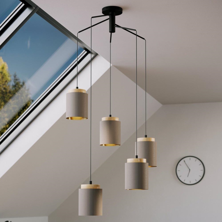 Eglo - Suspension filaire 5xE27/40W/230V araignée