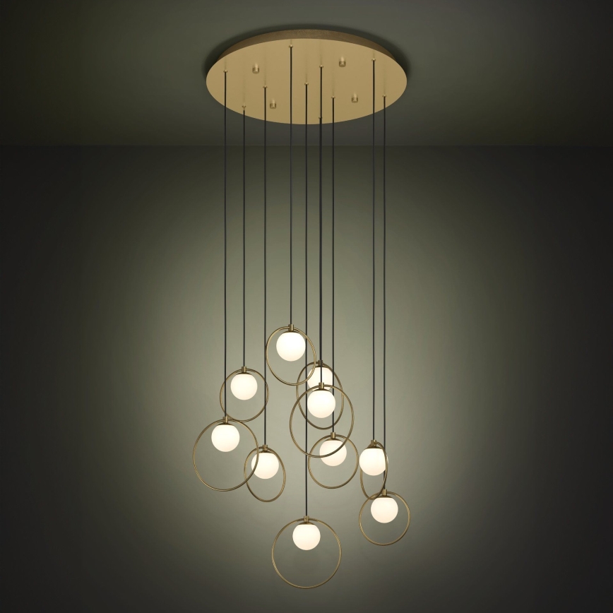 Eglo - Suspension filaire à intensité variable 10xLED/3W/230V 3000K d. 58 cm doré
