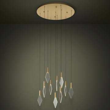 Eglo - Suspension filaire à intensité variable 10xLED/3W/230V 3000K d. 58 cm doré