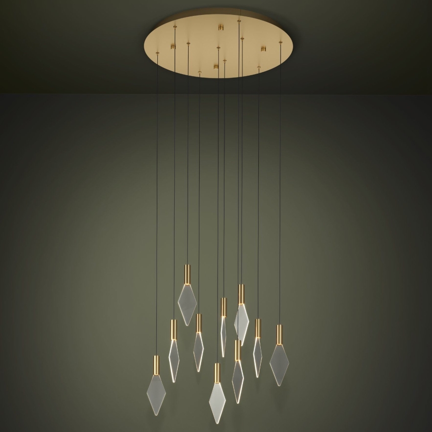 Eglo - Suspension filaire à intensité variable 10xLED/3W/230V 3000K d. 58 cm doré