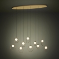 Eglo - Suspension filaire à intensité variable 10xLED/3W/230V 3000K doré