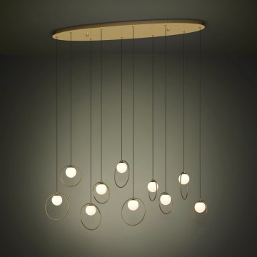 Eglo - Suspension filaire à intensité variable 10xLED/3W/230V 3000K doré