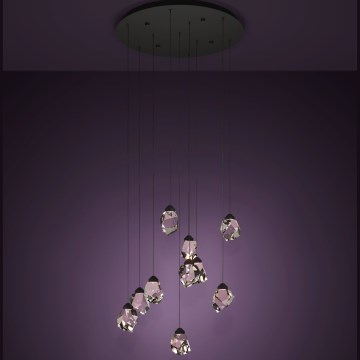 Eglo - Suspension filaire à intensité variable 10xLED/3W/230V 3000K noir/transparent