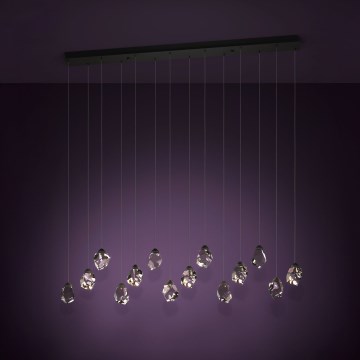 Eglo - Suspension filaire à intensité variable 14xLED/3W/230V 3000K noir/transparent