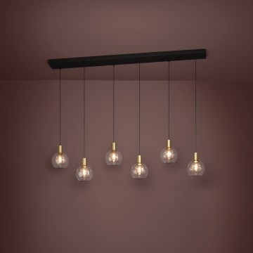 Eglo - Suspension filaire à intensité variable 6xLED/5,4W/230V 3000K doré