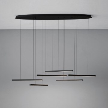 Eglo - Suspension filaire à intensité variable 6xLED/8,4W/230V 3000K noir