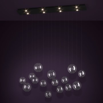 Eglo - Suspension filaire à intensité variable 8xLED/4,2W/230V 3000K transparent