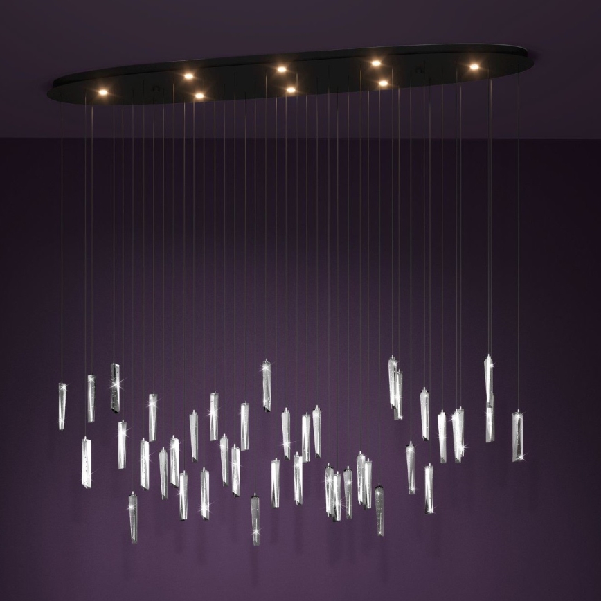 Eglo - Suspension filaire à intensité variable 8xLED/4,2W/230V 3000K transparent