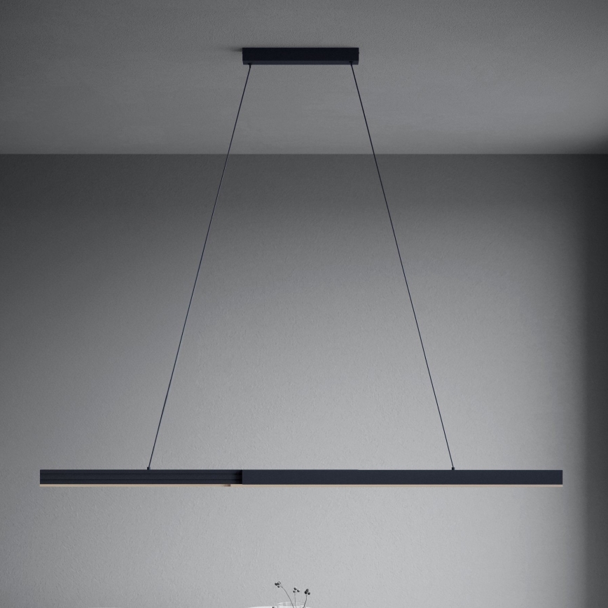 Eglo - Suspension filaire à intensité variable LED/20W/230V 3000K noir