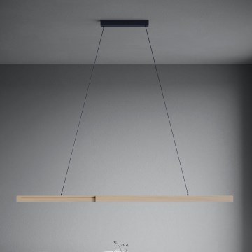 Eglo - Suspension filaire à intensité variable LED/21W/230V 3000K marron