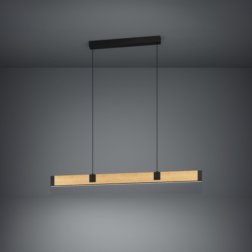 Eglo - Suspension filaire à intensité variable LED/28,8W/230V 3000K noir/marron
